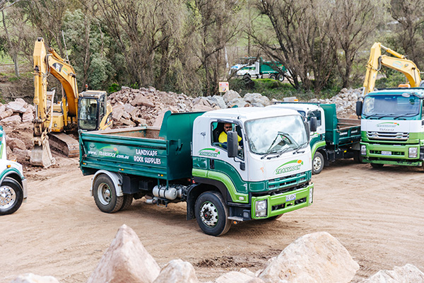 Transrock landscaping rock delivery