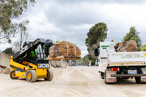 Transrock landscaping rock delivery