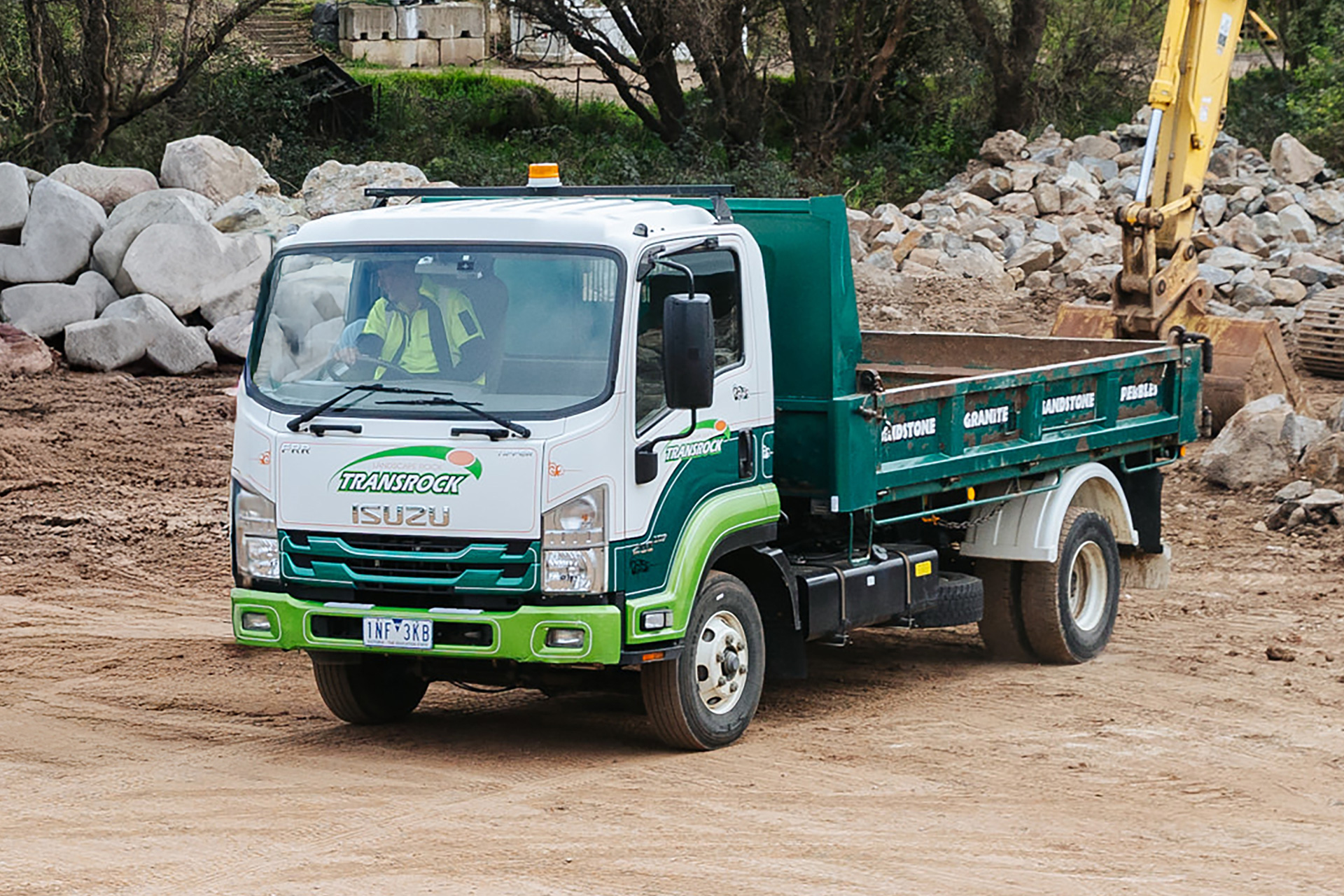 Landscaping rock delivery victoria by Transrock